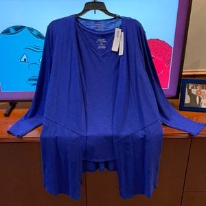 Chico’s tank and matching shirt